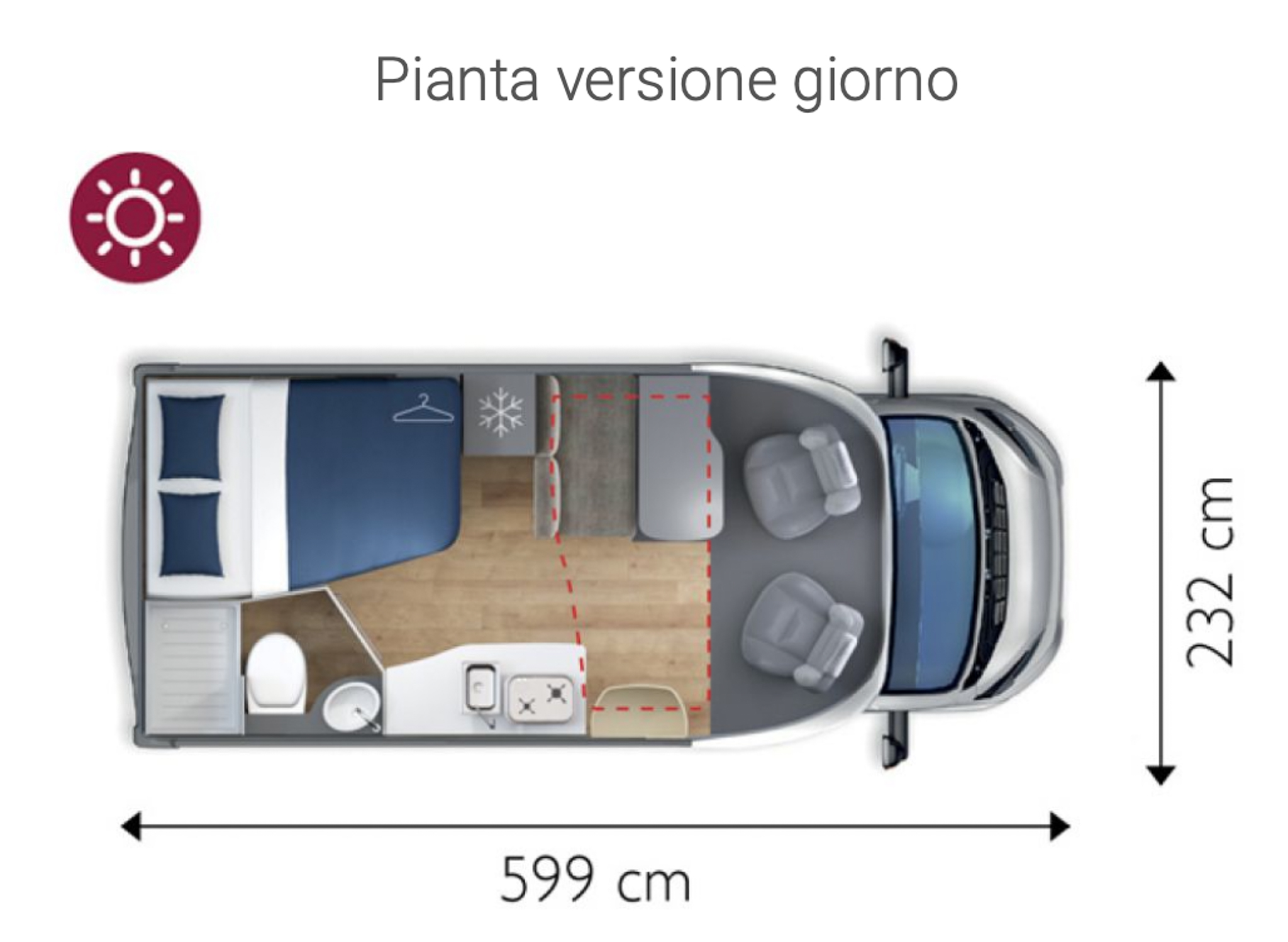 Camper Semi-integrale GIOTTILINE SIENA 330 - immagine 3